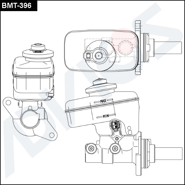Главный тормозной цилиндр ADVICS BMT-396