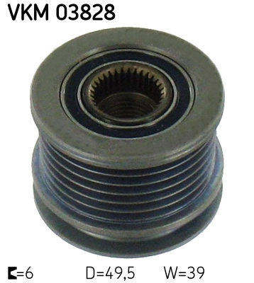 Механизм свободного хода генератора SKF VKM 03828