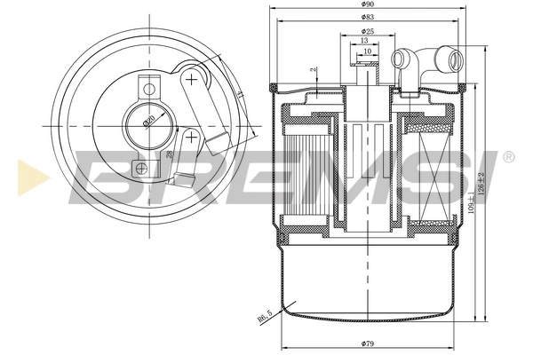 Топливный фильтр BREMSI FE0346