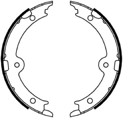 Комплект тормозных колодок стояночная тормозная система HELLA/BEHR/PAGID 8DA 355 050-191