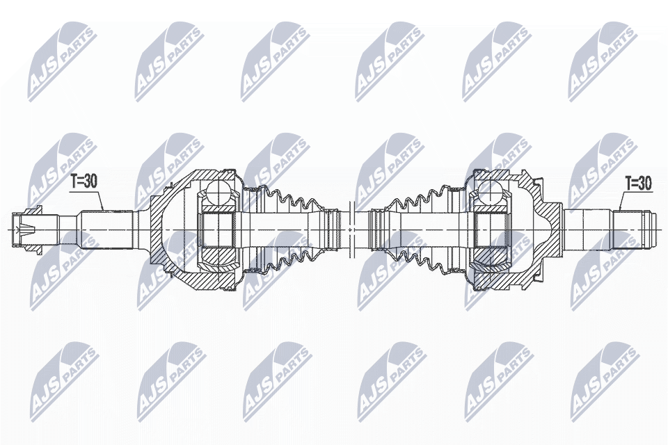 Приводной вал NTY NPW-TY-183