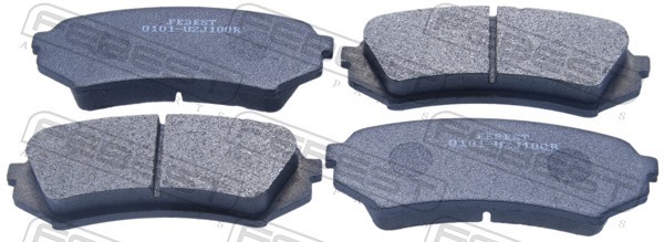 Комплект тормозных колодок дисковый тормоз FEBEST 0101-UZJ100R