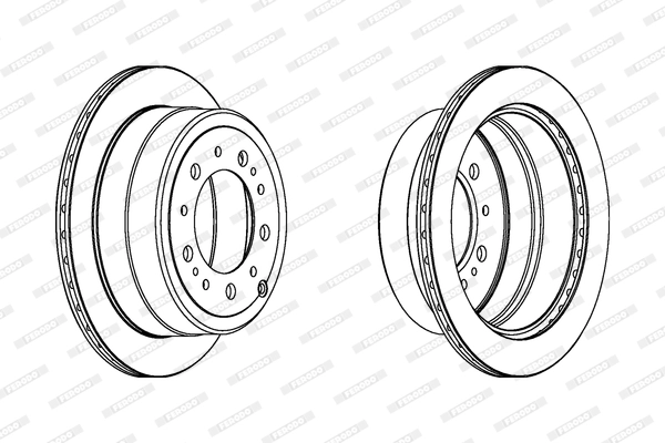 Тормозной диск premier FERODO DDF1597C-1