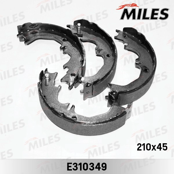 Комплект тормозных колодок стояночная тормозная система MILES E310349