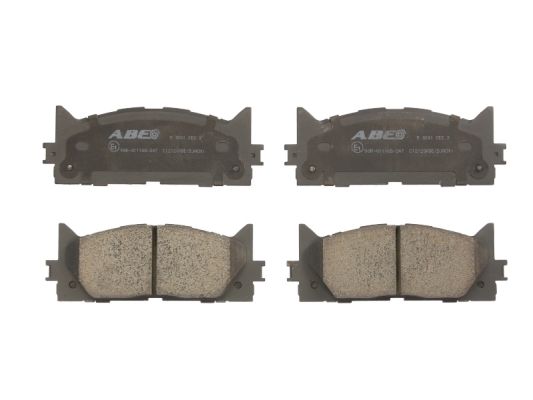 Комплект тормозных колодок дисковый тормоз ABE C12120ABE