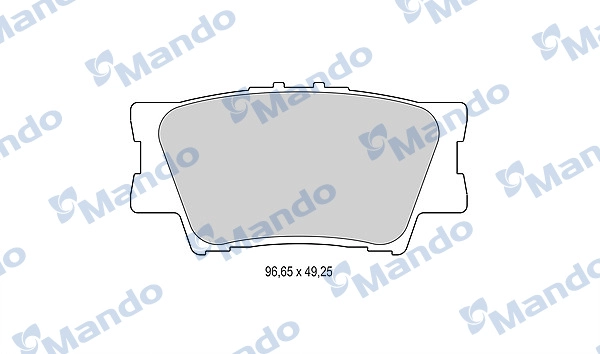 Комплект тормозных колодок дисковый тормоз MANDO MBF015876