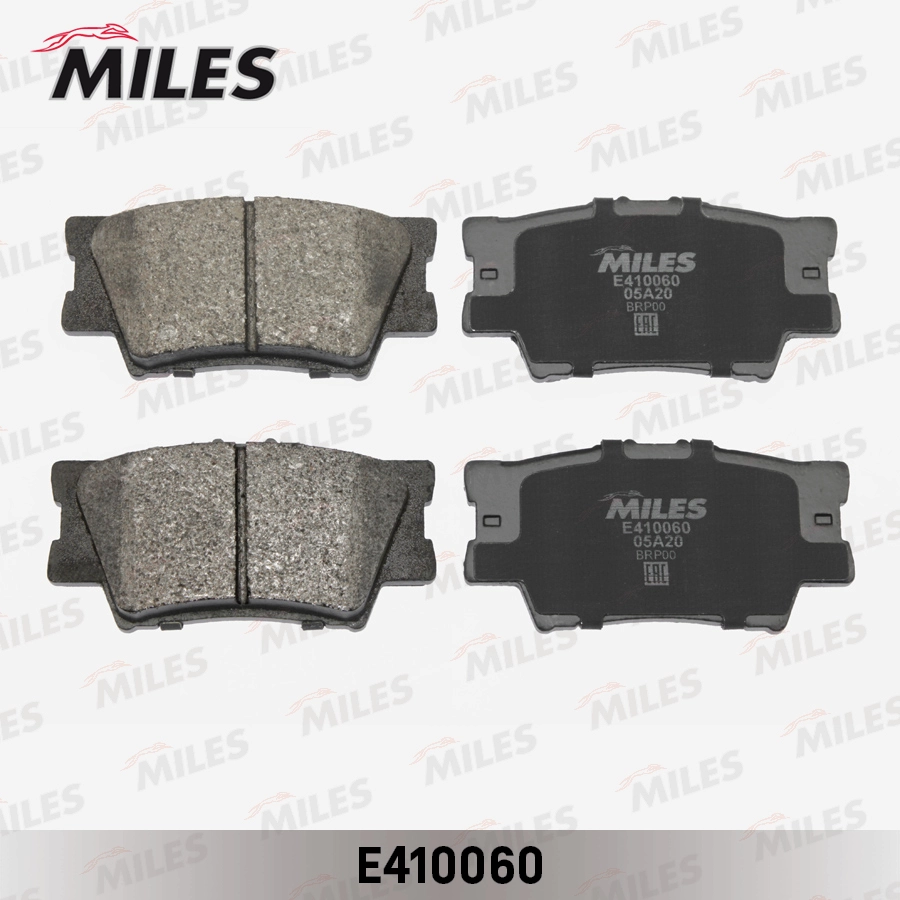 Комплект тормозных колодок дисковый тормоз MILES E410060