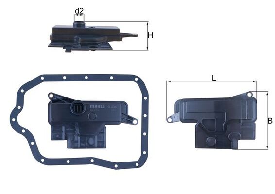 Гидрофильтр автоматическая коробка передач MAHLE/KNECHT HX 234D