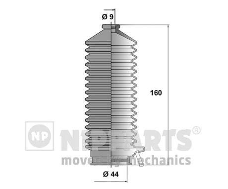 Комплект пыльника рулевое управление NIPPARTS J2842007