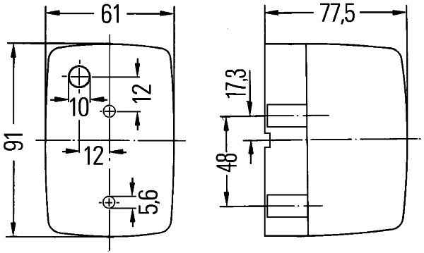 Дополнительный проблесковый маячок HELLA/BEHR/PAGID 2BM 002 652-051
