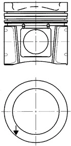 Поршень KOLBENSCHMIDT 94933610