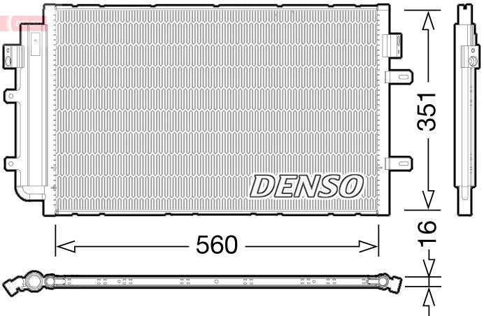 Конденсатор кондиционер DENSO DCN12005