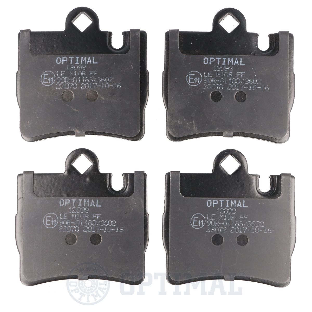 Комплект тормозных колодок дисковый тормоз OPTIMAL BP-12098