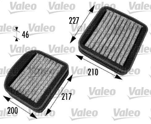 Фильтр воздух во внутренном пространстве valeo protect VALEO 698772