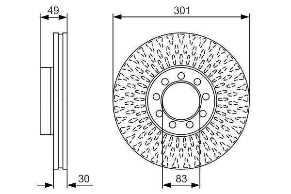 Тормозной диск BOSCH 0 986 479 A23