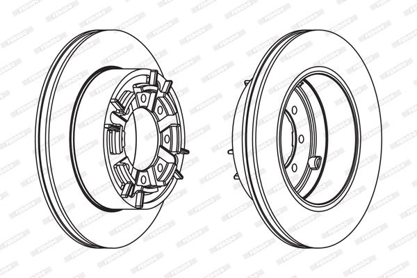 Тормозной диск premier FERODO FCR140A