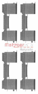 Комплектующие колодки дискового тормоза greenparts METZGER 109-1729