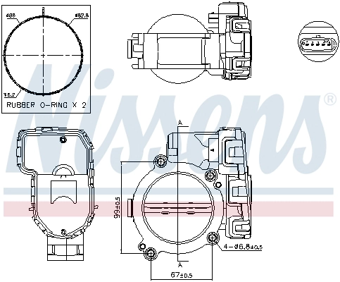 Корпус дроссельной заслонки first fit NISSENS 955076