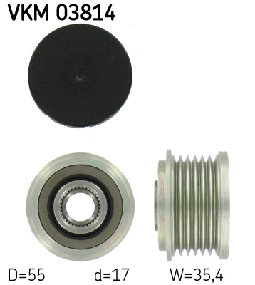 Механизм свободного хода генератора SKF VKM 03814