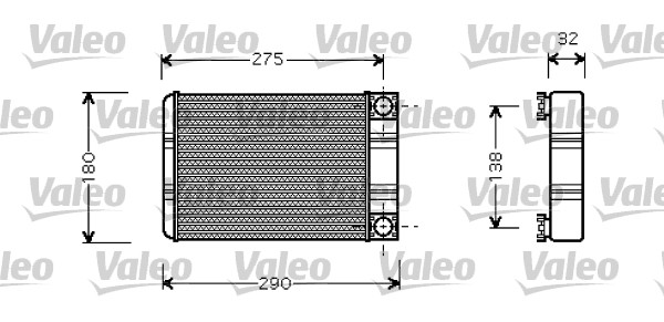 Теплообменник отопление салона VALEO 812321