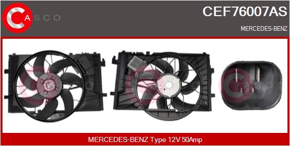 Электродвигатель вентилятор радиатора brand new hq CASCO CEF76007AS