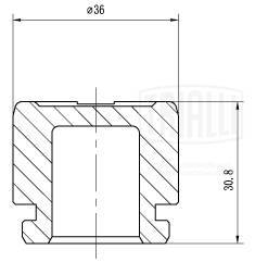 Поршень корпус скобы тормоза TRIALLI RCF 032001P