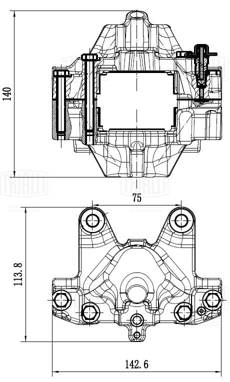 Тормозной суппорт TRIALLI CF 032011
