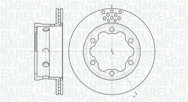 Тормозной диск MAGNETI MARELLI 361302040298