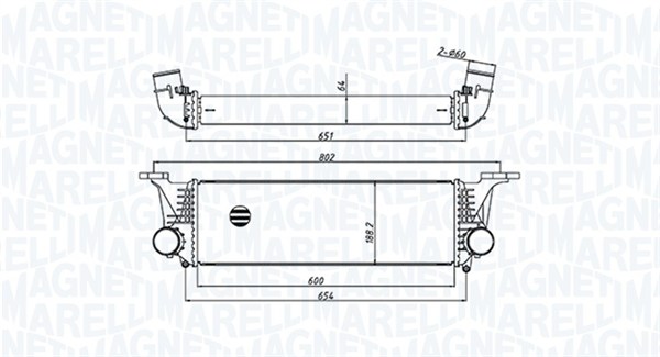 Интеркулер MAGNETI MARELLI 351319205500