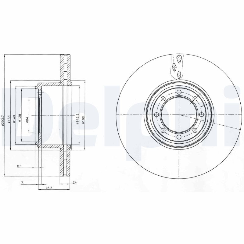 Тормозной диск DELPHI BG4102