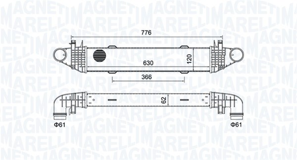 Интеркулер MAGNETI MARELLI 351319205040
