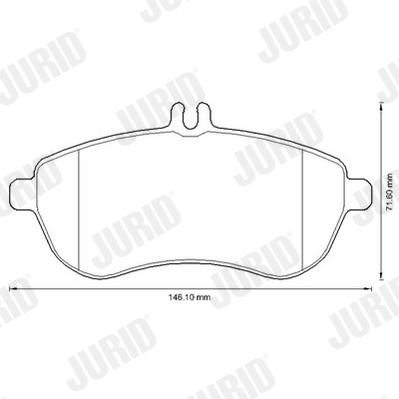 Комплект тормозных колодок дисковый тормоз jurid white low dust JURID 573257JC