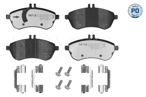 Комплект тормозных колодок дисковый тормоз meyle-pd advanced performance and design. MEYLE 025 243 0620-2/PD