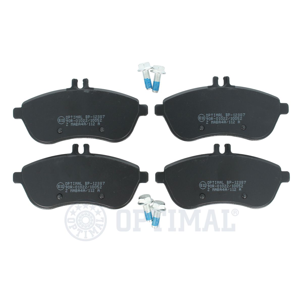 Комплект тормозных колодок дисковый тормоз OPTIMAL BP-12387