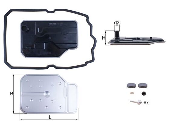 Гидрофильтр автоматическая коробка передач MAHLE/KNECHT HX 230 KIT