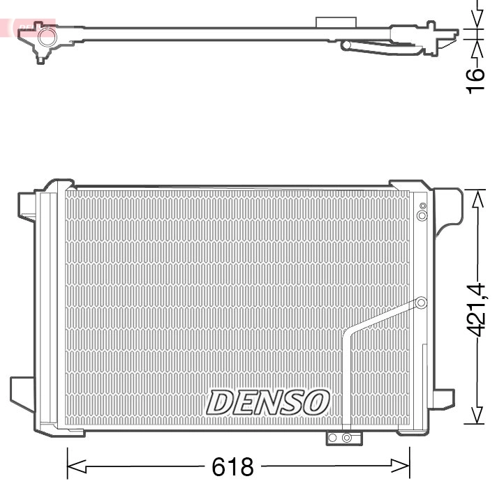Конденсатор кондиционер DENSO DCN17035