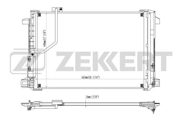 Конденсатор кондиционер ZEKKERT MK-3076