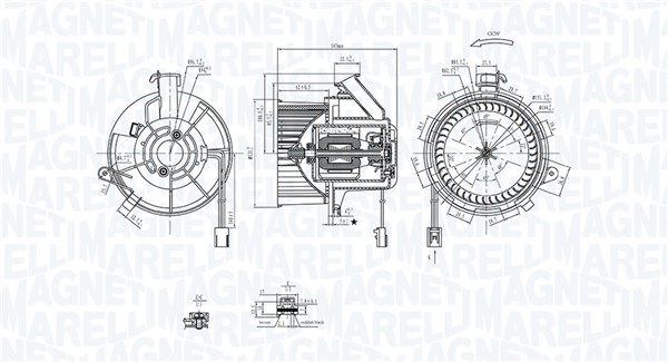 Вентилятор салона MAGNETI MARELLI 069412290010