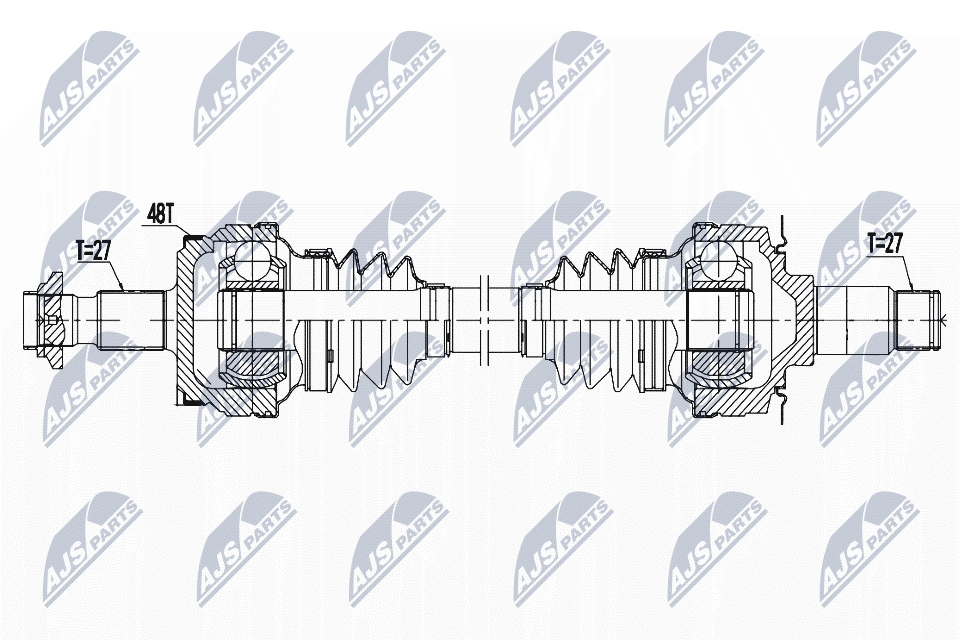 Приводной вал NTY NPW-ME-138