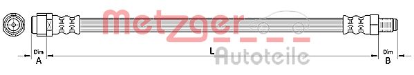 Тормозной шланг METZGER 4110726
