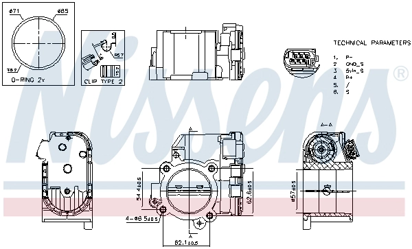 Корпус дроссельной заслонки first fit NISSENS 955192
