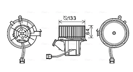 Вентилятор салона AVA QUALITY COOLING MS8630