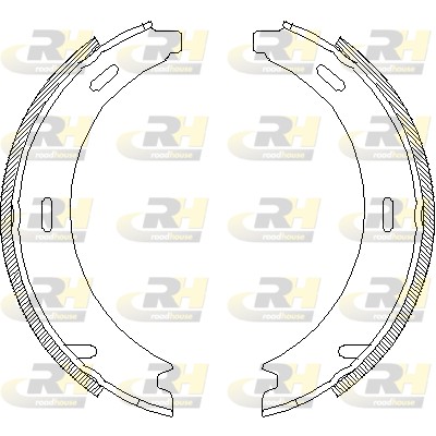 Барабанная тормозная колодка стояночный тормоз ROADHOUSE 4094.00