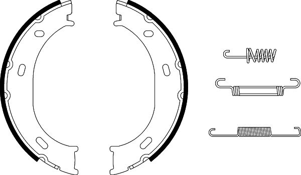 Комплект тормозных колодок стояночная тормозная система HELLA/BEHR/PAGID 8DA 355 050-291