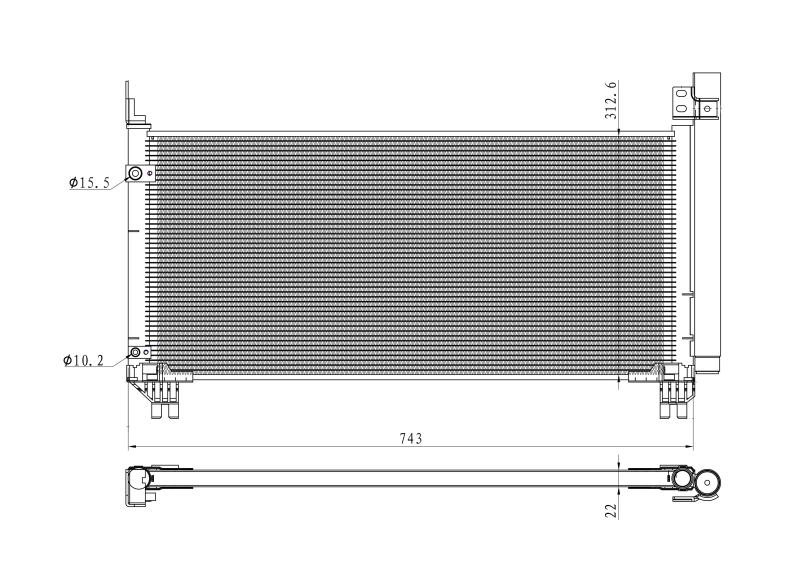 Конденсатор кондиционер easy fit NRF 350466