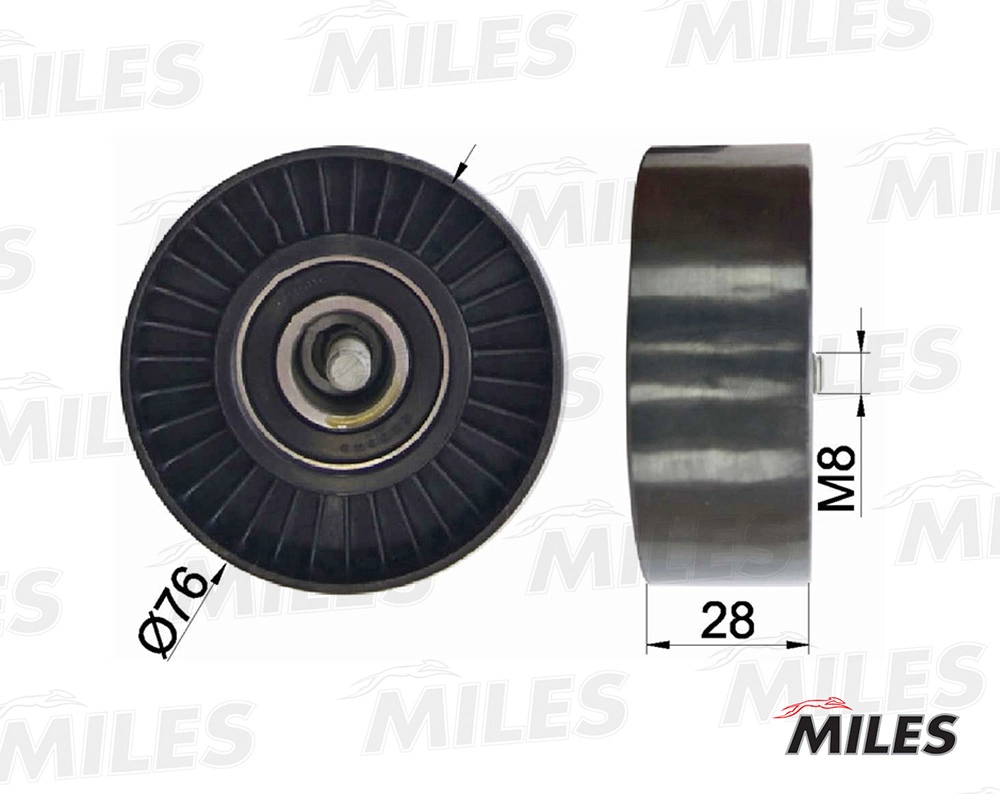 Паразитный / ведущий ролик поликлиновой ремень MILES AG03081
