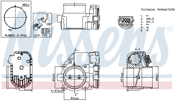 Корпус дроссельной заслонки first fit NISSENS 955193