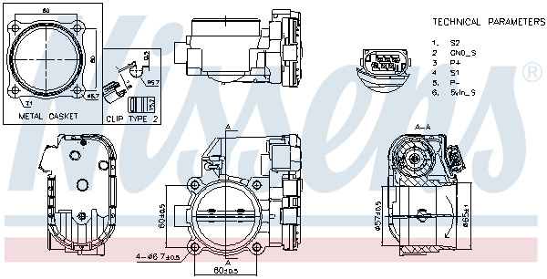 Корпус дроссельной заслонки first fit NISSENS 955150
