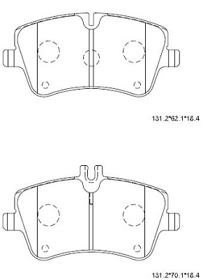 Комплект тормозных колодок дисковый тормоз ASIMCO KD7786