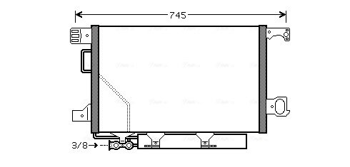 Конденсатор кондиционер AVA QUALITY COOLING MSA5435D